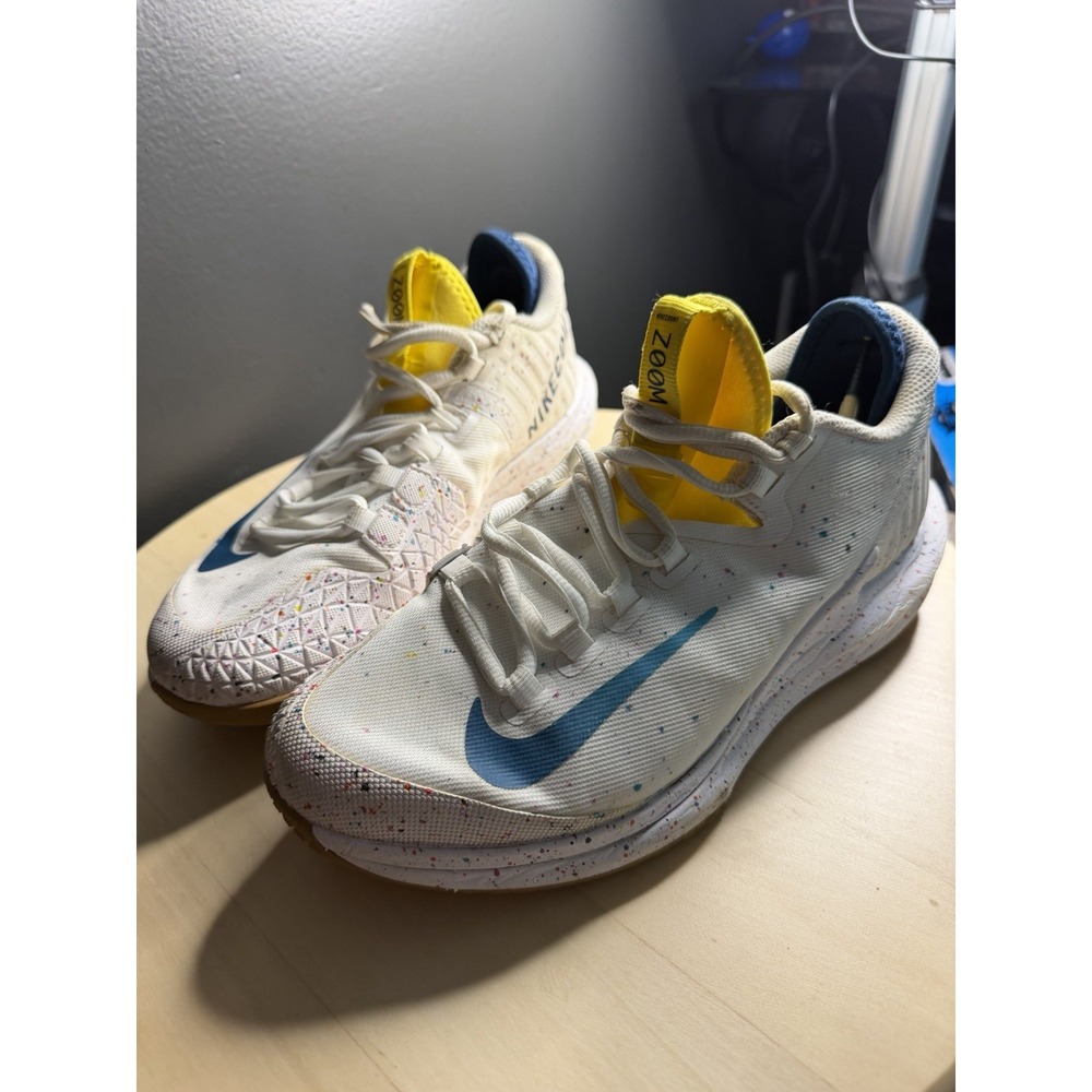 Size 6.5 - Nike Court Air Zoom Zero White Speckle W